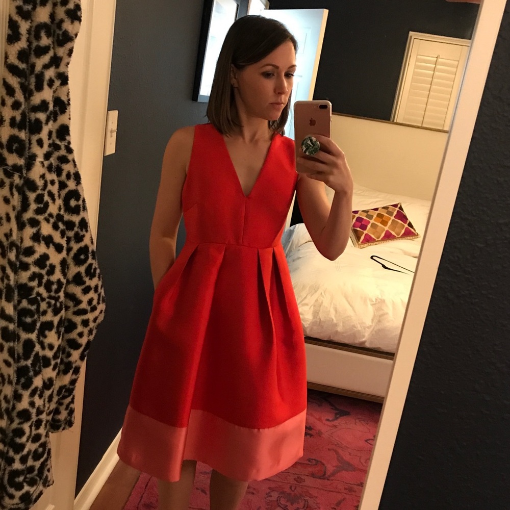 Maeve by Anthropologie red dress